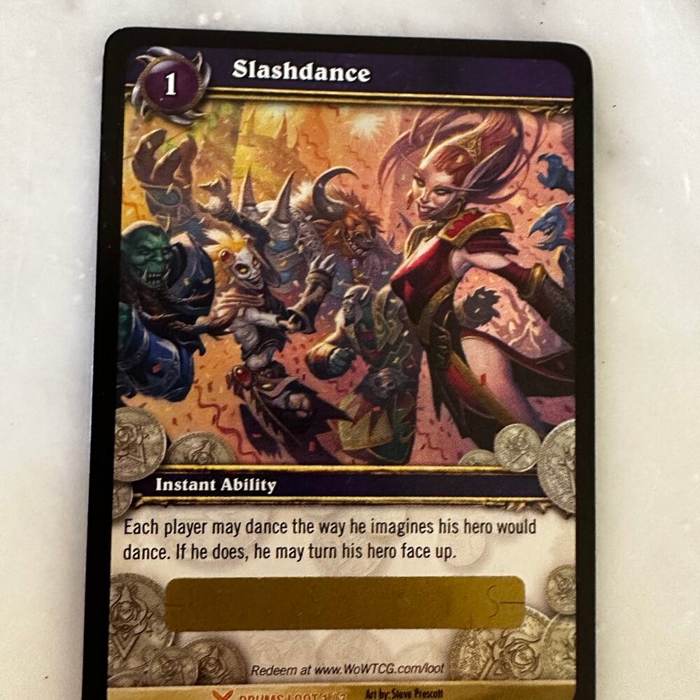 World of War Craft Unscratched Card Slashdance